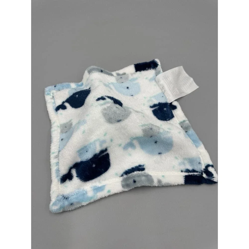Cribmates Regent Baby Blue Whale Lovey Plush Security Blanket